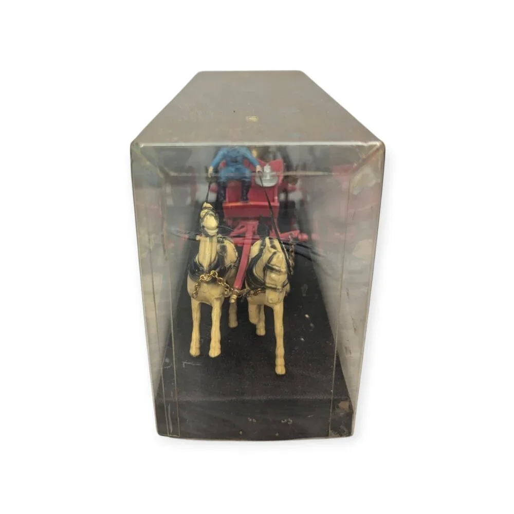 Vintage Steamer Plastic Pre-Made Model with Original Display Cover and Base
